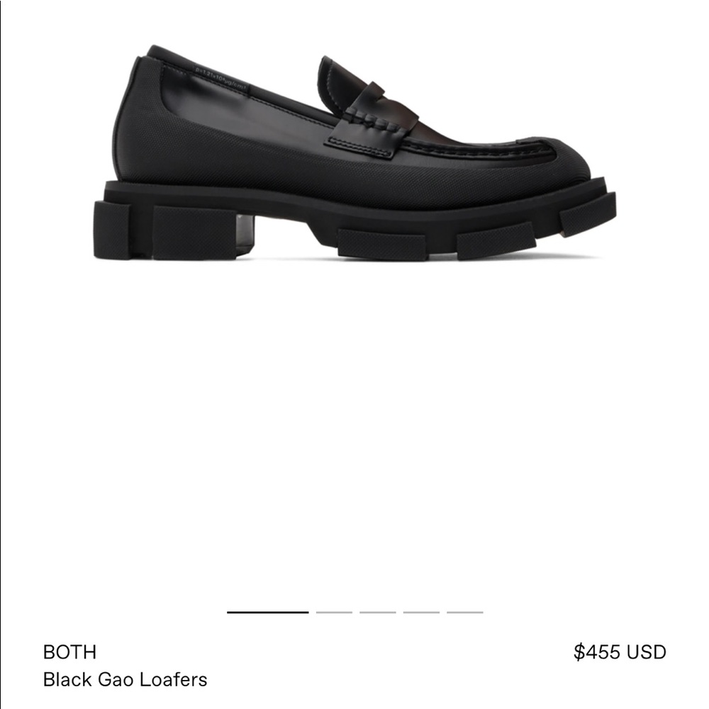 Both Black Gao Chunky Platform Loafer